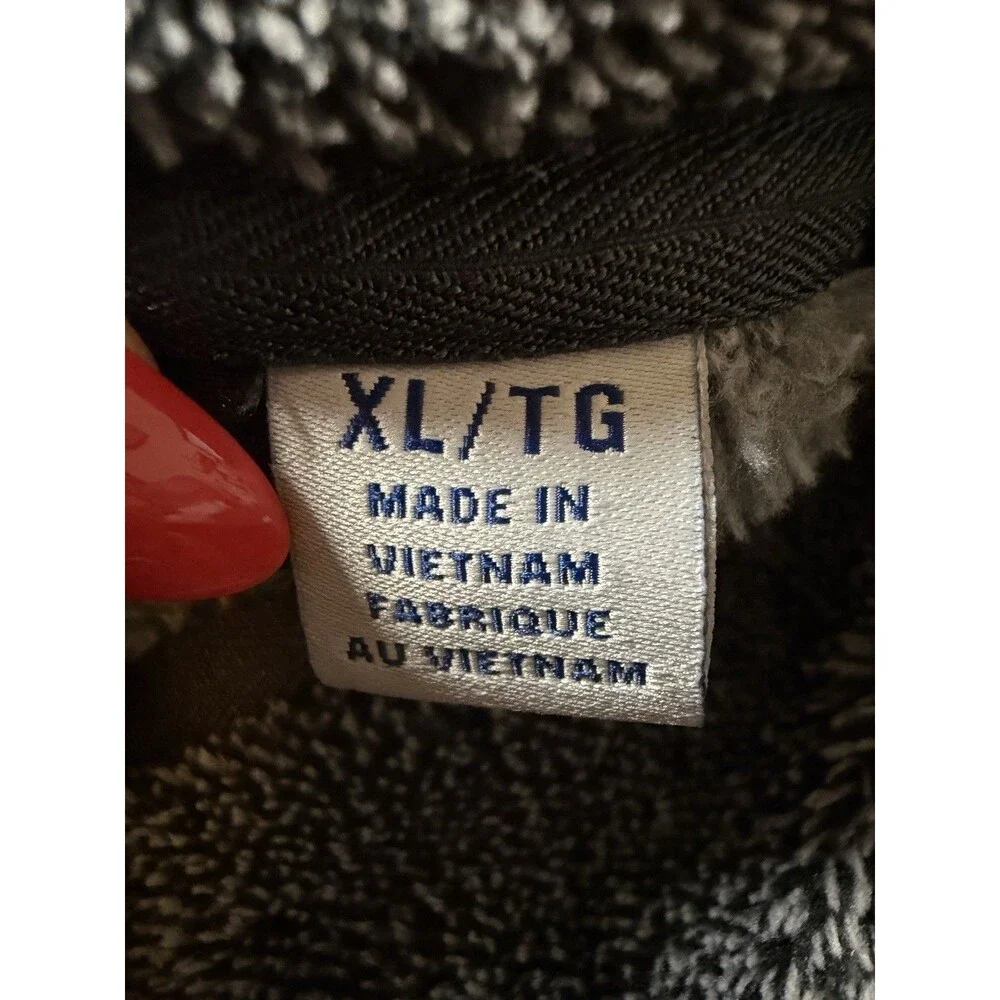 Tommy Bahama Cascade Cozy Fleece Half Zip Kanga Pocket. Mens XL Charcoal